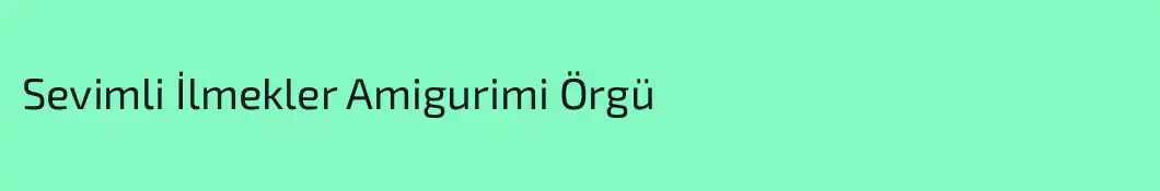 Sevimli İlmekler Amigurimi Örgü